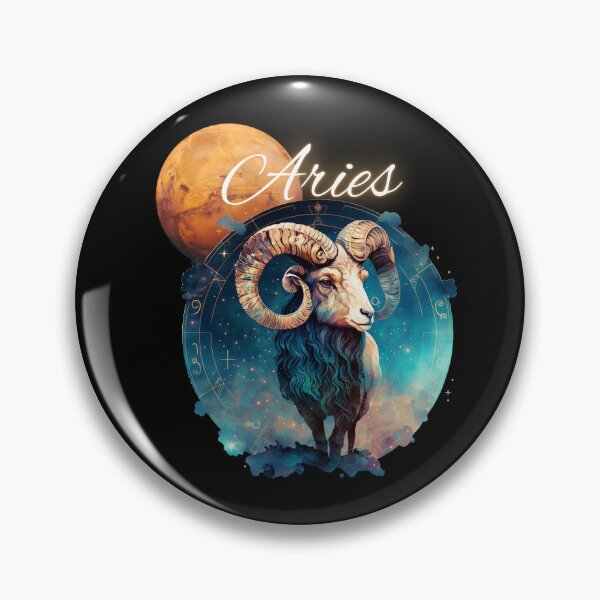 Item preview, Aries Zodiac Sign with its Ruling Planet Mars designed and sold by ieluxury.