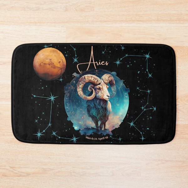 Item preview, Aries Zodiac Sign with its Ruling Planet Mars designed and sold by ieluxury.