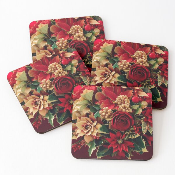 Item preview, Enchanting British Christmas Floral Design: A Timeless Holiday Delight 2 designed and sold by The Digital Compass.