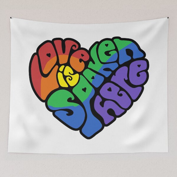 Item preview, Love Is Spoken Here Word Art designed and sold by Unhinged Heather.
