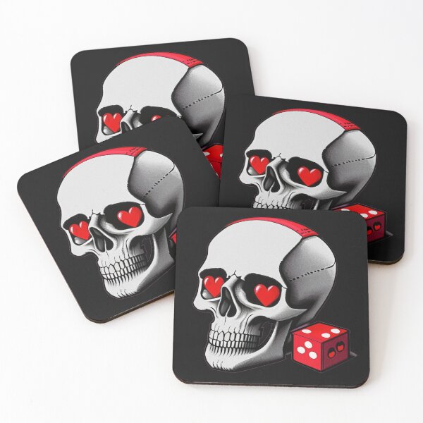Item preview,  Skull Graffiti with Dice and Heart T-Shirt designed and sold by PrintyArts.