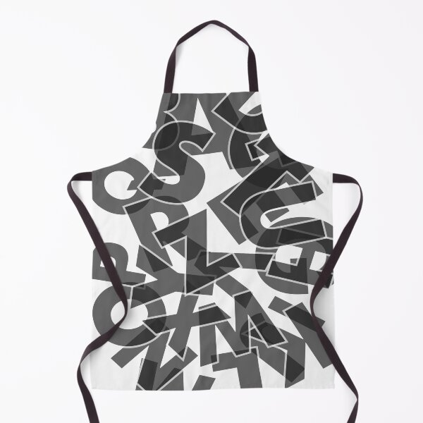 Item preview, Alphabet Contrast Letters. Letters of the alphabet in a chaotic order. Black and white. designed and sold by CatCoconut-Art.