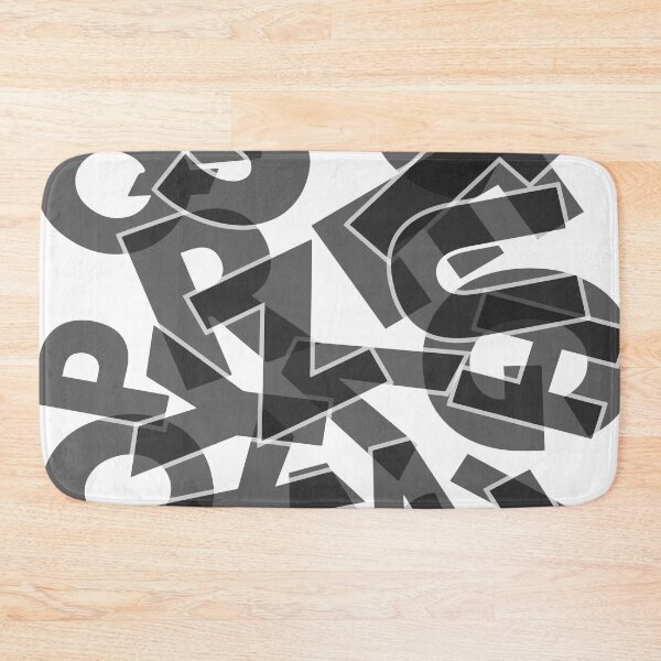 Item preview, Alphabet Contrast Letters. Letters of the alphabet in a chaotic order. Black and white. designed and sold by CatCoconut-Art.