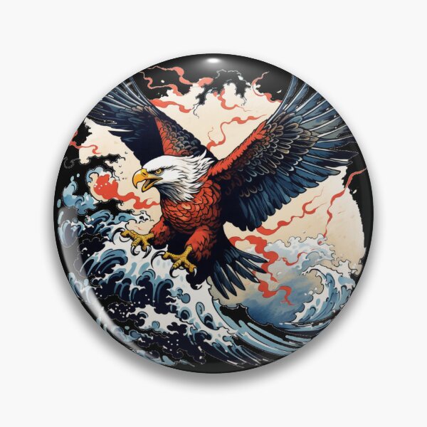 Item preview, Tattoo Eagle American Old School Style designed and sold by PiggyBoxer.