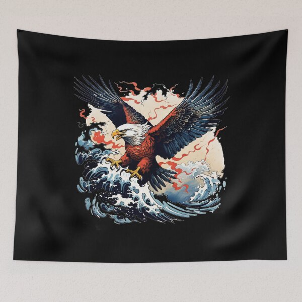 Item preview, Tattoo Eagle American Old School Style designed and sold by PiggyBoxer.