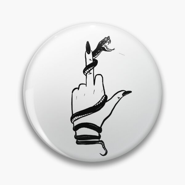 Artikelvorschau, Mittelfingerschlange entworfen und verkauft von Kriskrossarts.