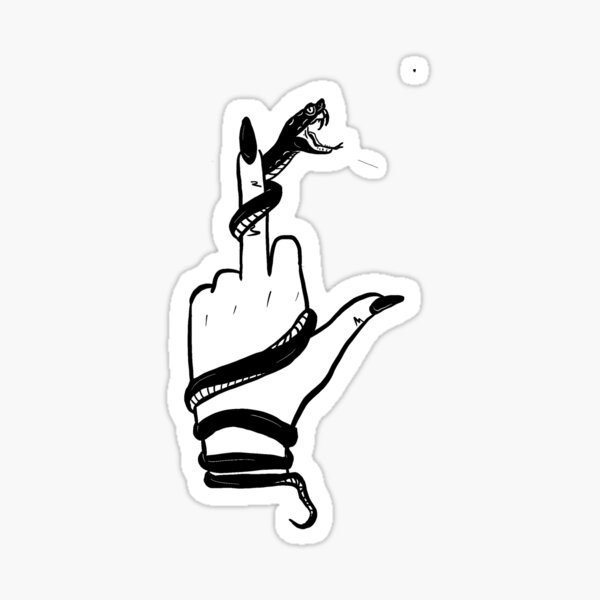 MIDDLE FINGER, the Bird, Give the Finger ,flipping Artistic Fork