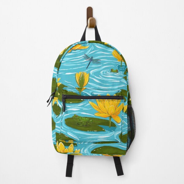 Item preview, Lake Life - Pondlilies and Frogs designed and sold by Motifany.