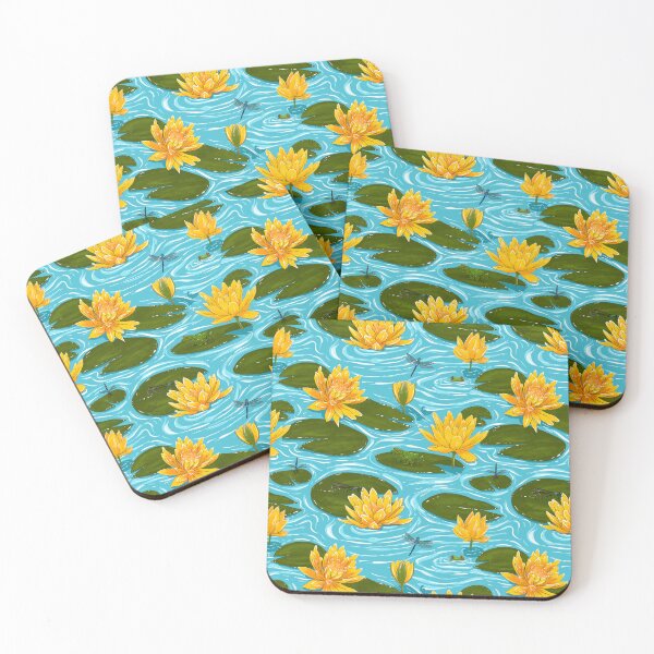 Item preview, Lake Life - Pondlilies and Frogs designed and sold by Motifany.