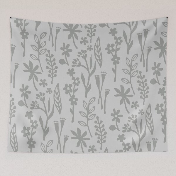 Item preview, Sims Inspired Silver Botanical Pattern designed and sold by DestructoKitty.