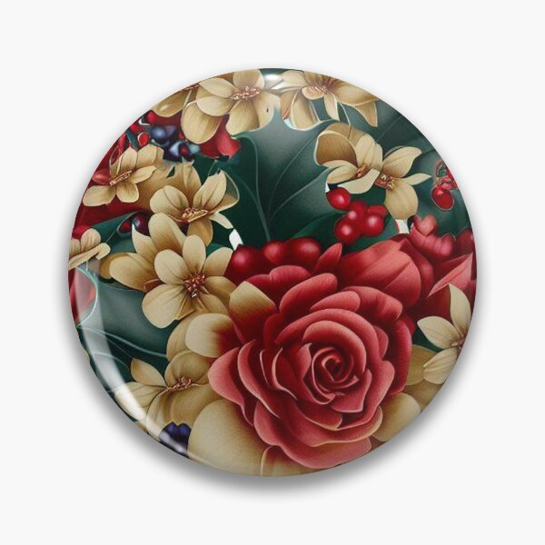 Item preview, Enchanting British Christmas Floral Design: A Timeless Holiday Delight 3 designed and sold by The Digital Compass.