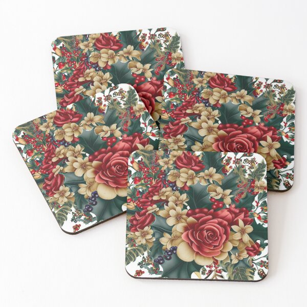 Item preview, Enchanting British Christmas Floral Design: A Timeless Holiday Delight 3 designed and sold by The Digital Compass.