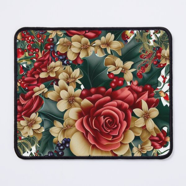 Item preview, Enchanting British Christmas Floral Design: A Timeless Holiday Delight 3 designed and sold by The Digital Compass.