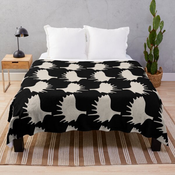 Item preview, Moose Antlers Pattern Black and Linen White designed and sold by tonymagnerart.
