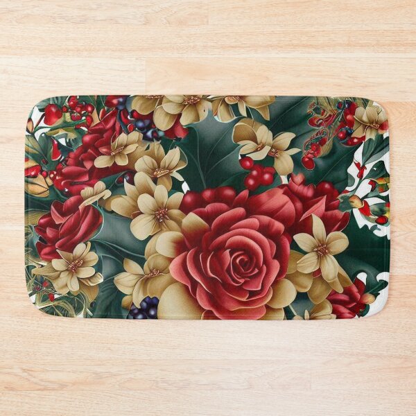 Item preview, Enchanting British Christmas Floral Design: A Timeless Holiday Delight 3 designed and sold by The Digital Compass.