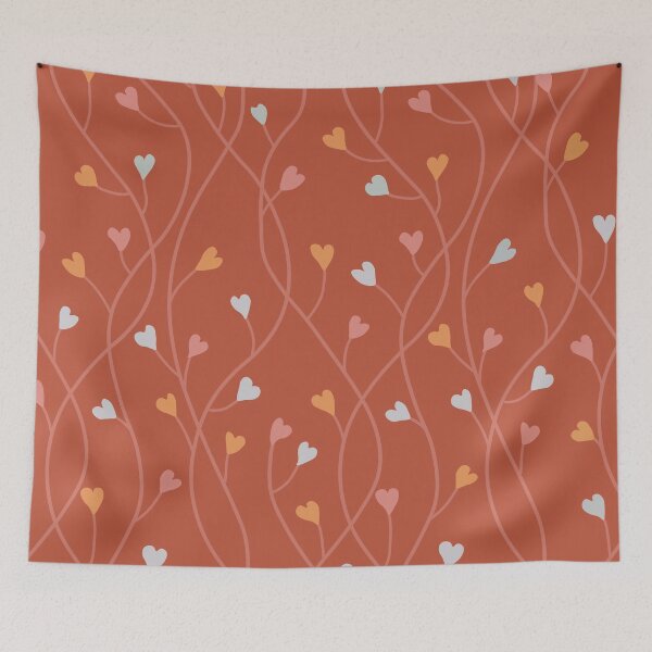 Item preview, Sims Inspired Heart Vines on Burnt Sienna designed and sold by DestructoKitty.