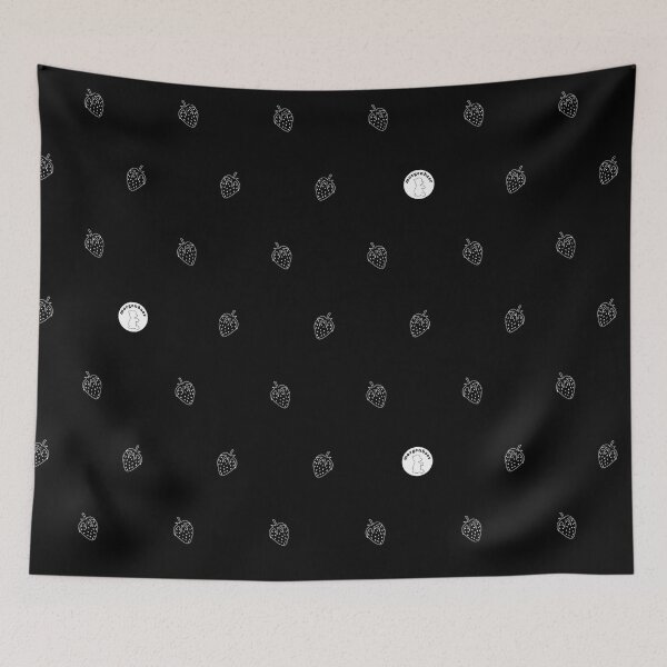 Item preview, Minimalist Strawberry Pattern Black and White Strawberries designed and sold by morgenbaer.