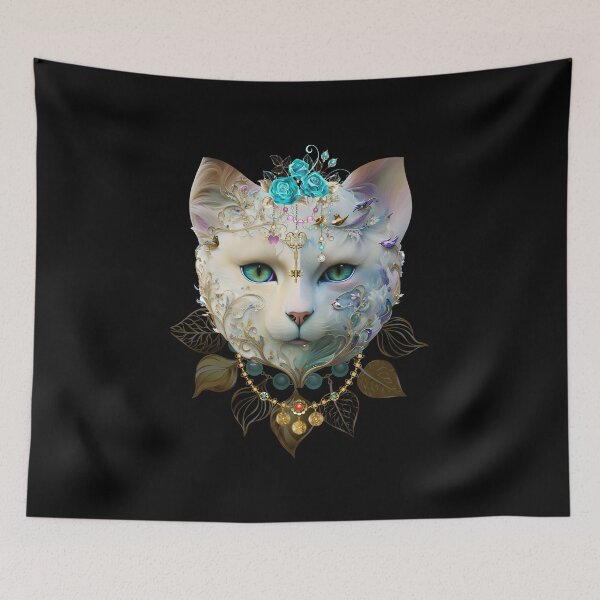 Item preview, Mystical masquerade cat in jewelry designed and sold by GorinART.