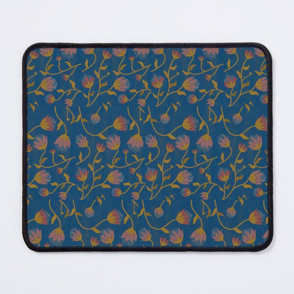 Item preview, Indian royalty inspired Flower pattern Navy blue designed and sold by nimiasir.