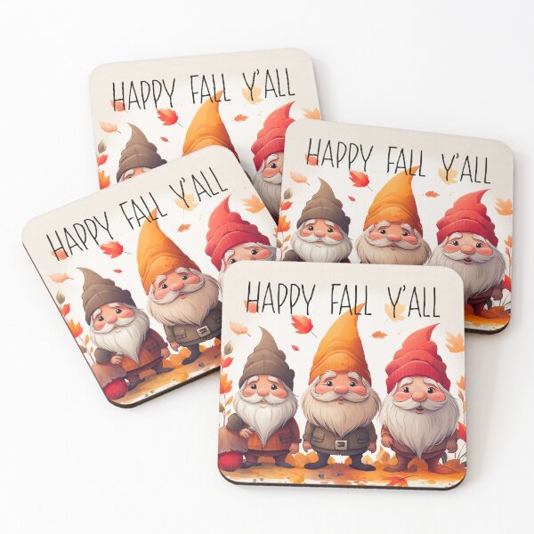 Item preview, Happy fall y’all, Cute Fall autumn gnomes designed and sold by Inktown.