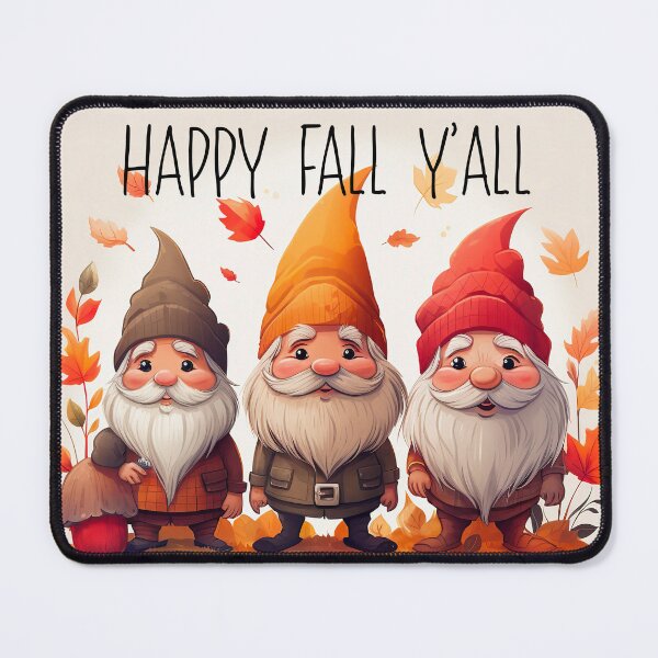 Item preview, Happy fall y’all, Cute Fall autumn gnomes designed and sold by Inktown.