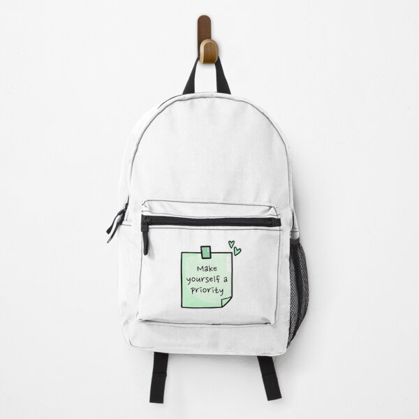 Item preview, "Make yourself a priority" Green Motivational Sticky Note designed and sold by wonderxwander.