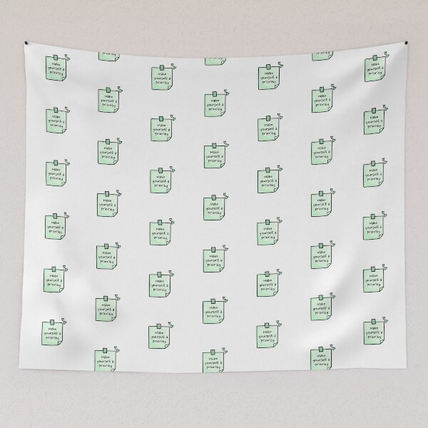Item preview, "Make yourself a priority" Green Motivational Sticky Note designed and sold by wonderxwander.