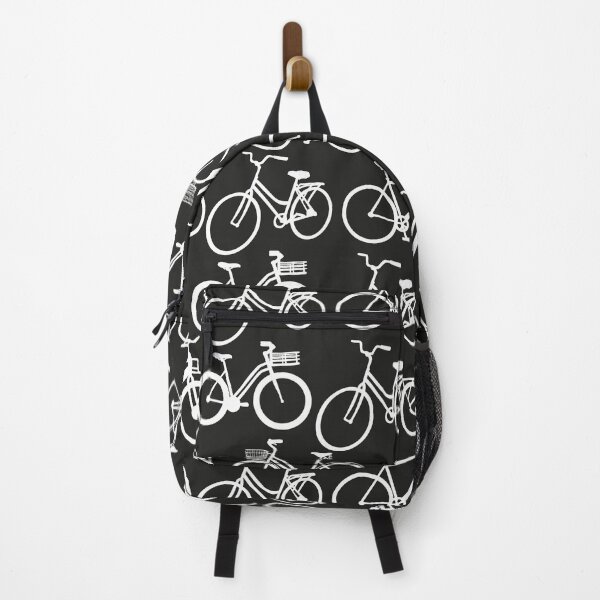 Item preview, Bicycles White on Black designed and sold by Sara Brenton.