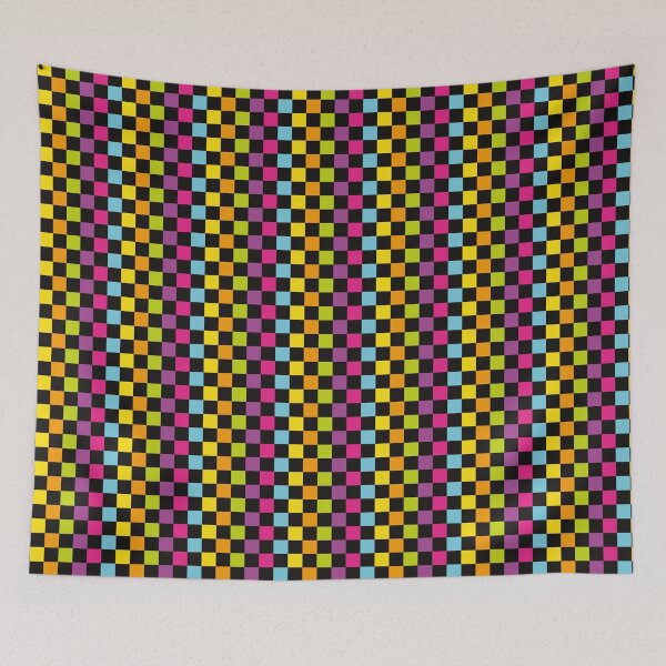 Item preview, 80s Colorful Checkers designed and sold by TakaTatu.