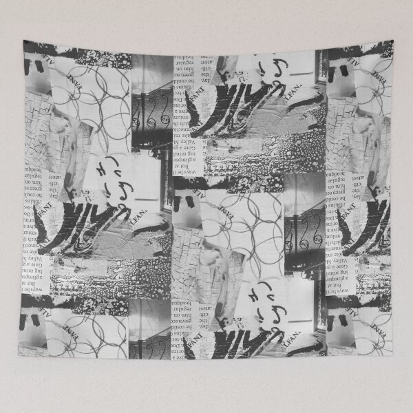 Item preview, Black and White Textured Collage designed and sold by NancyMerkle.