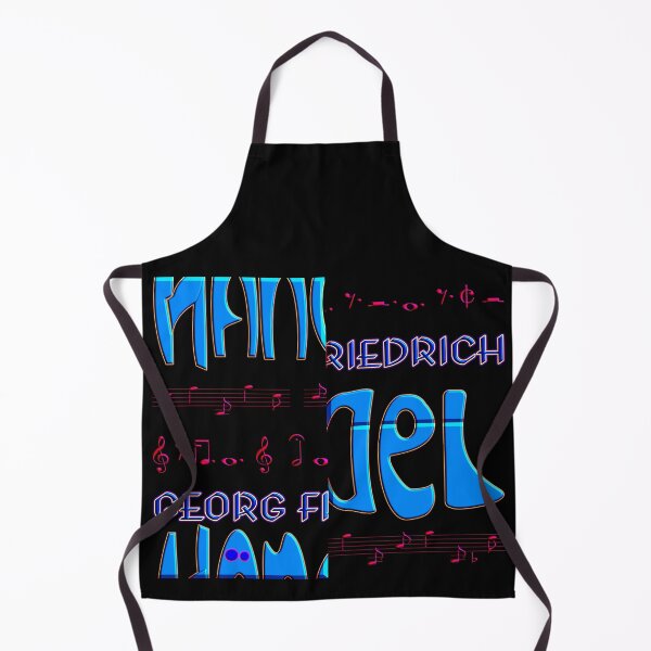 Item preview, FUNNY GEORG FRIEDRICH HANDEL BLUE PINK MUSIC NOTES PATCHWORK CALLIGRAPHY - LIMITED EDITION designed and sold by Ralek.
