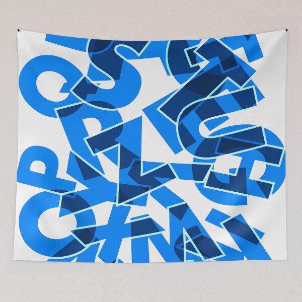 Item preview, Back to school. Alphabet Blue designed and sold by CatCoconut-Art.
