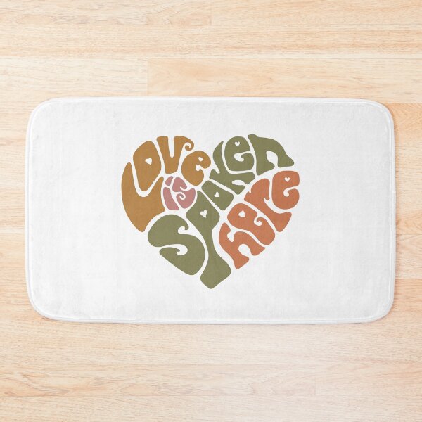 Item preview, Love Is Spoken Here Cottage Core Word Art designed and sold by Unhinged Heather.