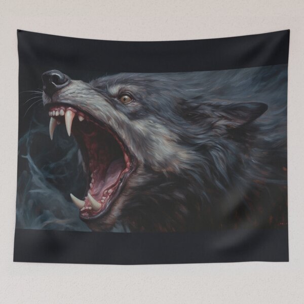 Item preview, Barking Evening Wolf designed and sold by Shannon Hilson.
