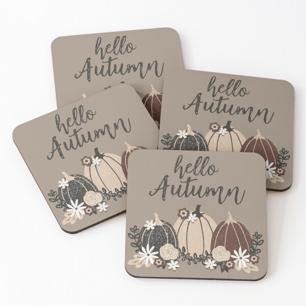 Item preview, Elegant Cute Retro Autumn Black Pumpkins-Flowers designed and sold by bizbostudio.