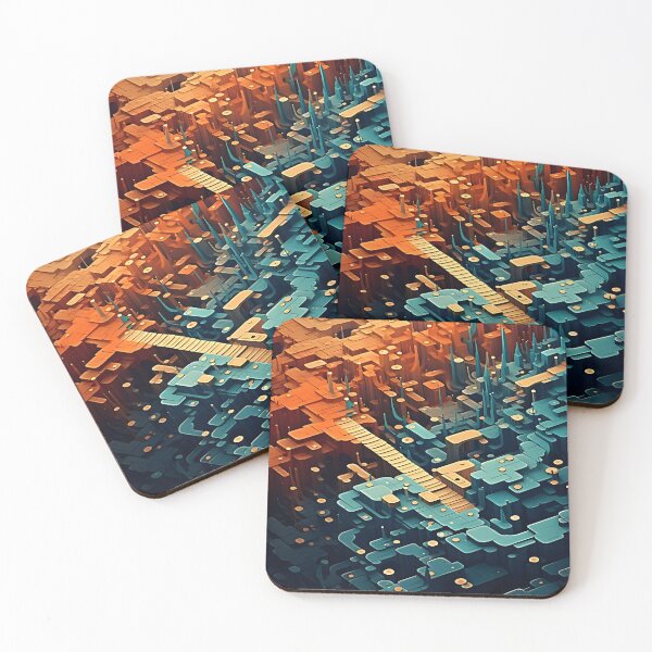 Item preview, Urban Sunset: Aerial view of a city with tall buildings designed and sold by ArrangedDesigns.