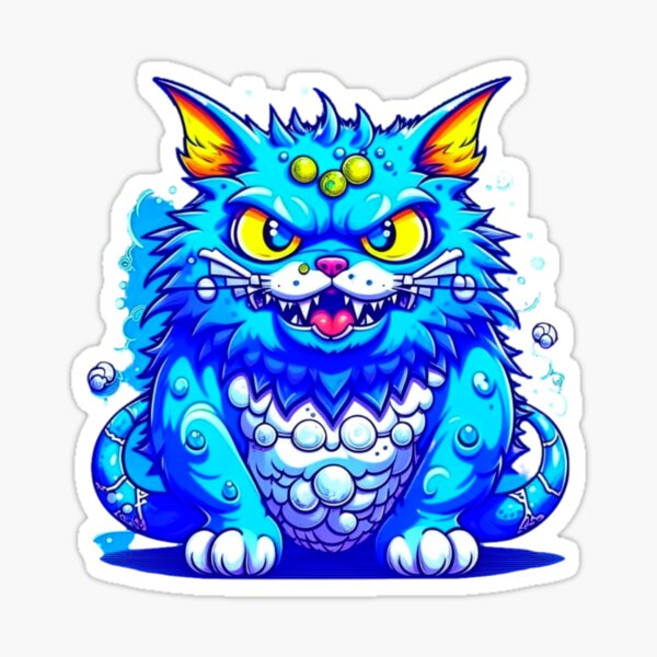 Item preview, Beautiful magic monster cat.  designed and sold by Natalia-Vlad.