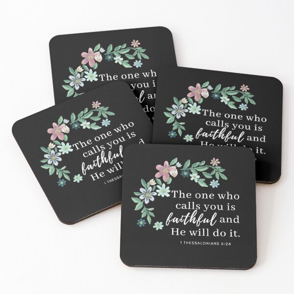 Item preview, Thessalonians The One Who Called You is Faithful Verse Flower designed and sold by DelightInTruth.