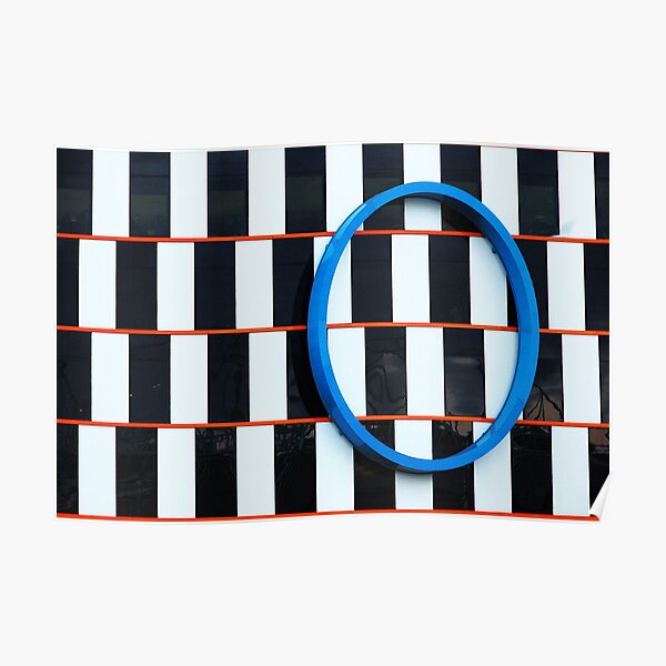 Blue ellipse Poster