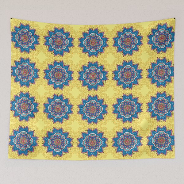 Item preview, FLOR MANDALA AZUL designed and sold by LuDesign11.