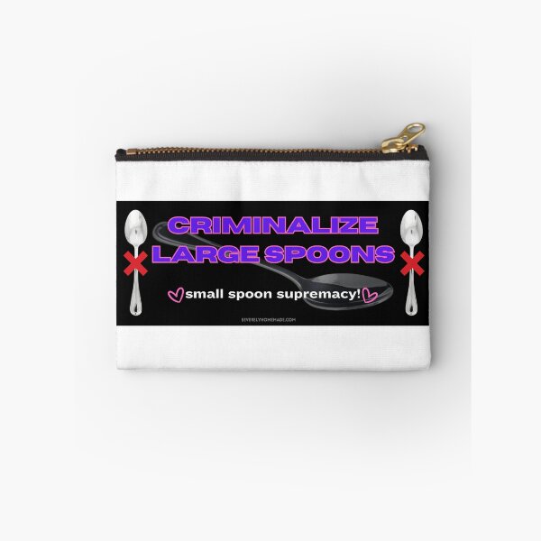 Item preview, Criminalize Large Spoons Funny Bumper Sticker designed and sold by hyperfocusrach.