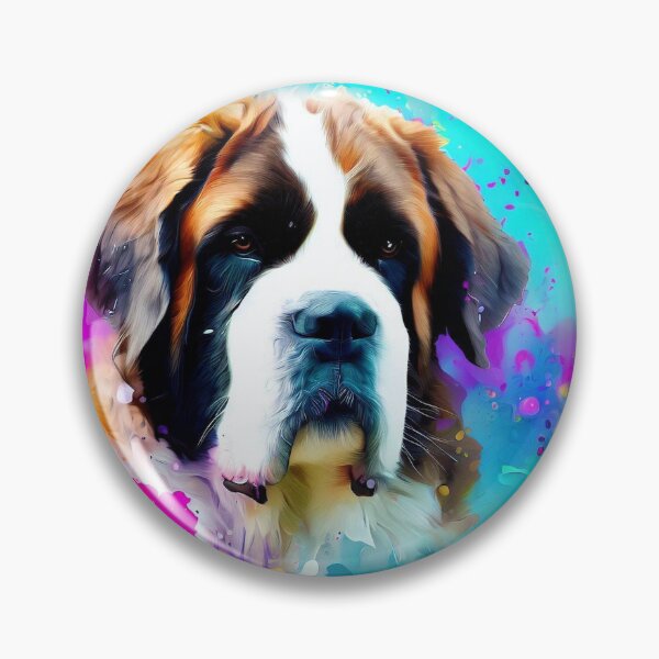 Item preview, Saint Bernard Splash Art designed and sold by The Digital Compass.