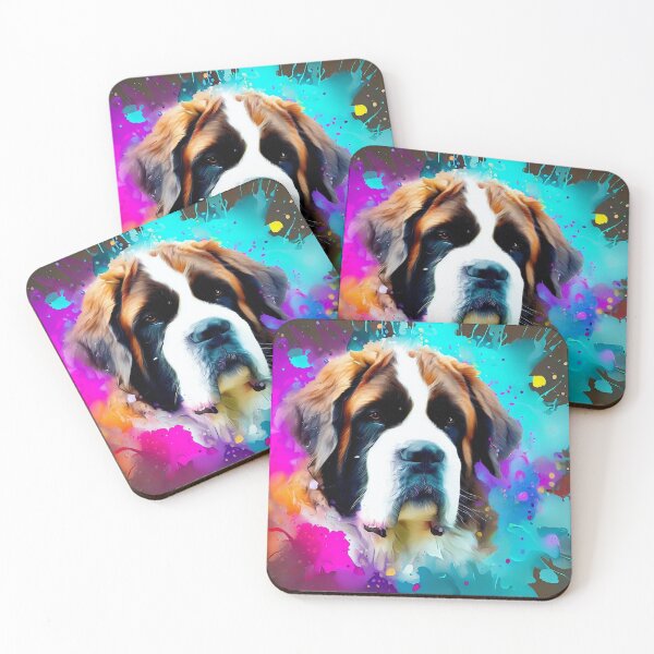 Item preview, Saint Bernard Splash Art designed and sold by The Digital Compass.
