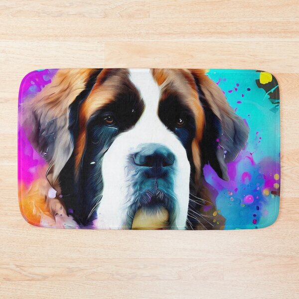 Item preview, Saint Bernard Splash Art designed and sold by The Digital Compass.