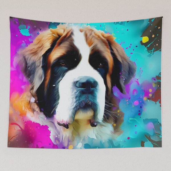 Item preview, Saint Bernard Splash Art designed and sold by The Digital Compass.