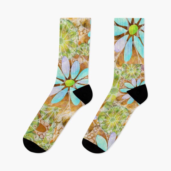 Item preview, Colorful Dancing Daisies 1 Flower Art designed and sold by Sharon Cummings Art.