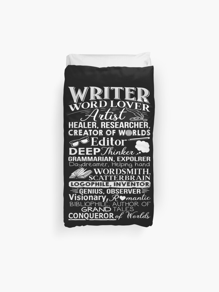 Writer Title Definition Meaning Author English Teacher Gift Duvet