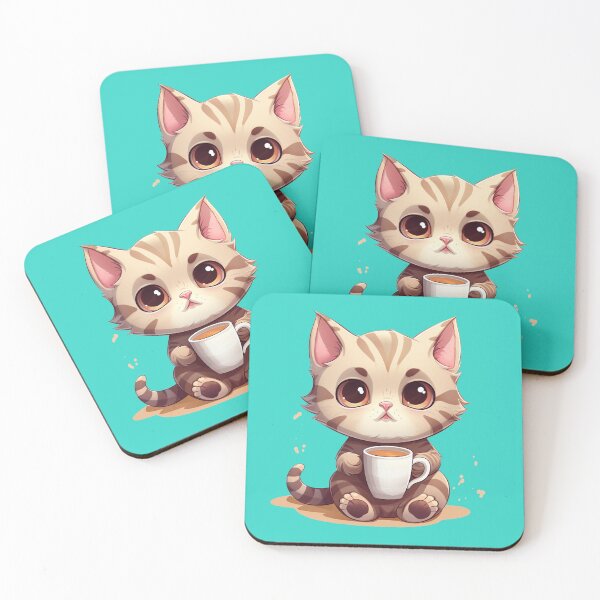 Item preview, Adorable Cat Drinking Coffee designed and sold by Galactic Explorer.