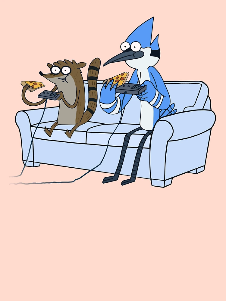 Mordecai and rigby hot sale playing video games