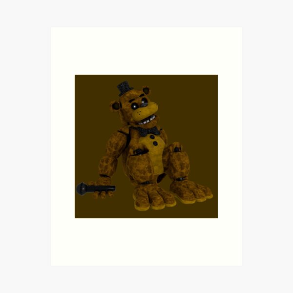 FNAF Golden Fredbear Art Print by Bloo McDoodle